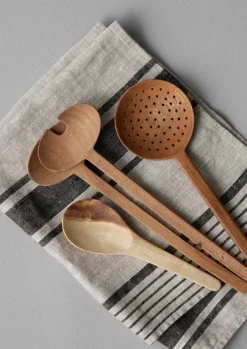 Tableware-TOAST Acacia Wood Slotted Spoon NaturalWood
