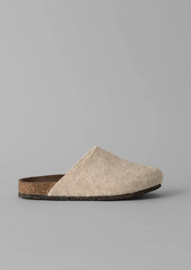 Slippers|Nightwear-TOAST Bosabo Felt Slippers Oatmeal