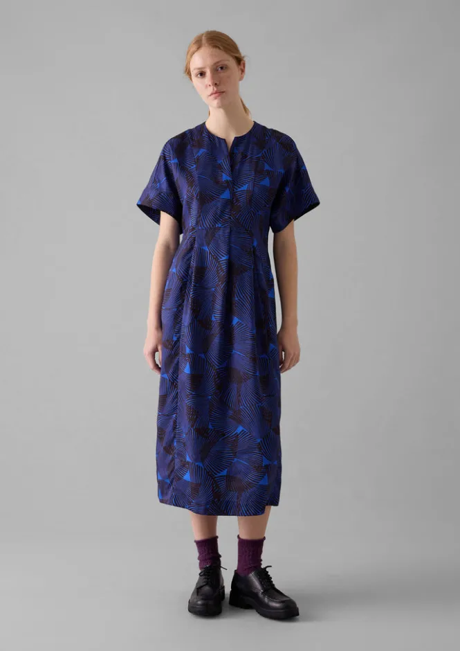 Dresses-TOAST Bryn Reverb Print Dress BrilliantBlue