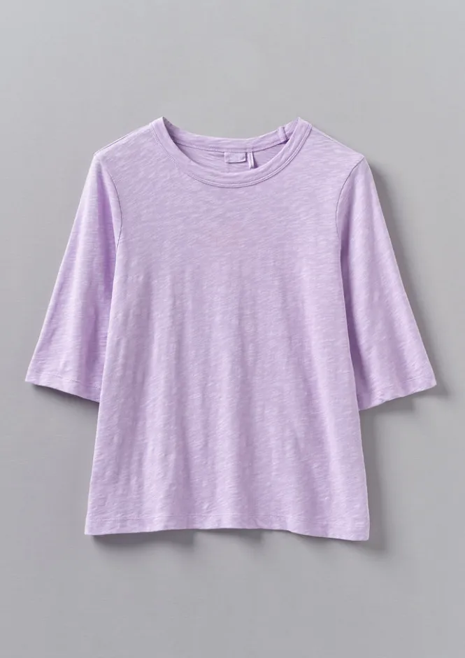 Jersey|Tops & Tees-TOAST Cleo Garment Dyed Organic Cotton Tee Lupine
