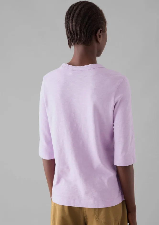 Jersey|Tops & Tees-TOAST Cleo Garment Dyed Organic Cotton Tee Lupine