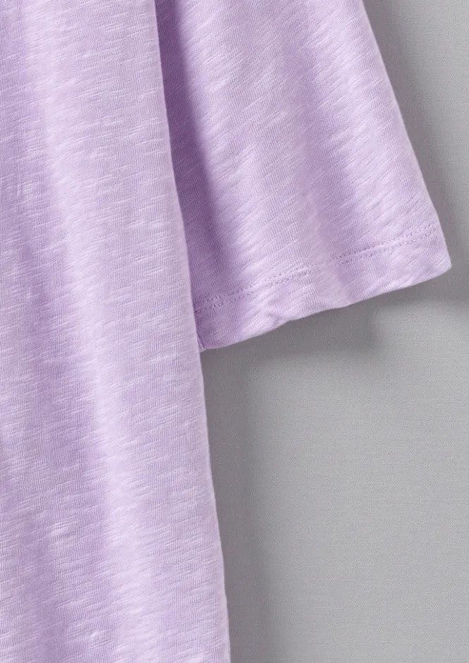 Jersey|Tops & Tees-TOAST Cleo Garment Dyed Organic Cotton Tee Lupine