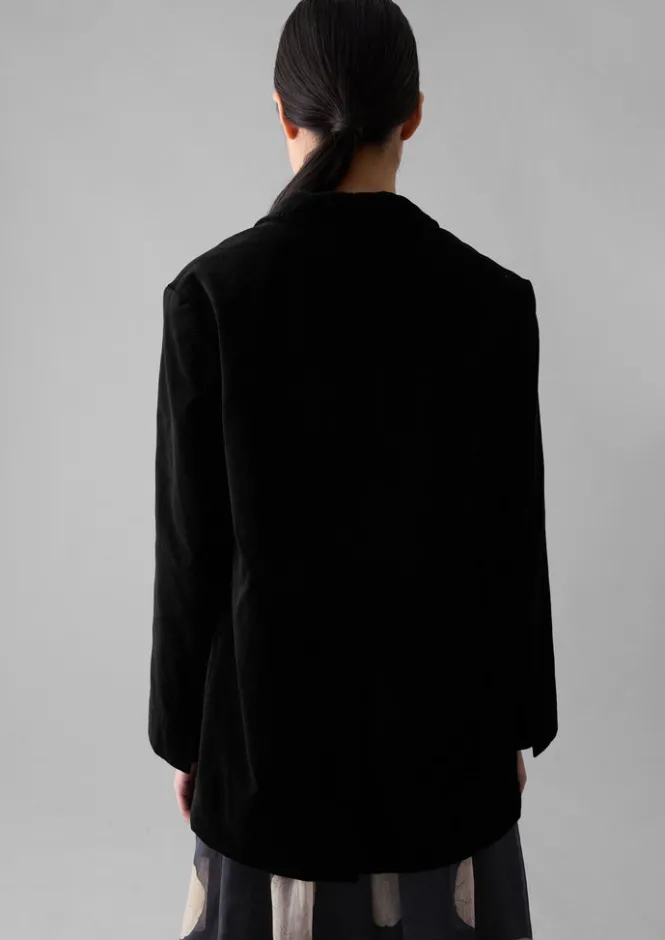 Velvet|Coats & Jackets-TOAST Cotton Velvet Jacket BrownSlate