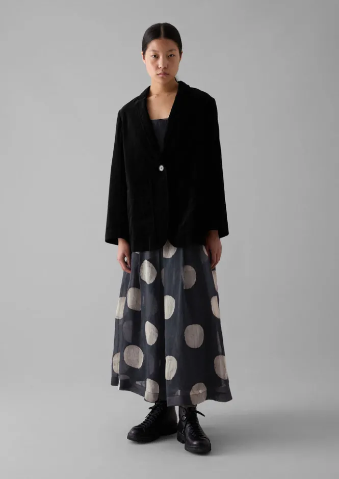 Velvet|Coats & Jackets-TOAST Cotton Velvet Jacket BrownSlate