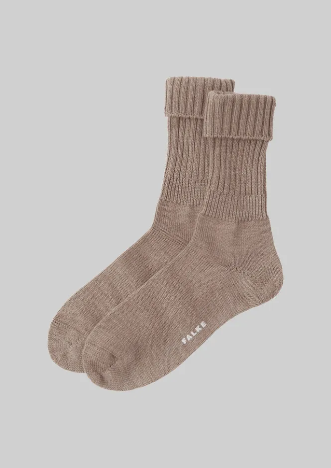Socks & Tights-TOAST Falke Striggings Chunky Socks NutmegMelange