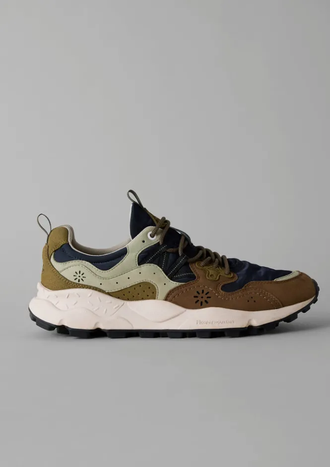 Trainers & Plimsolls-TOAST Flower Mountain Yamano Kaiso Trainers Navy/Sage
