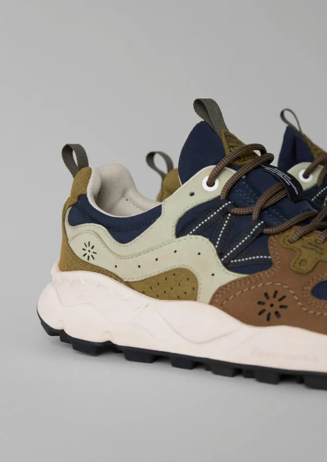 Trainers & Plimsolls-TOAST Flower Mountain Yamano Kaiso Trainers Navy/Sage