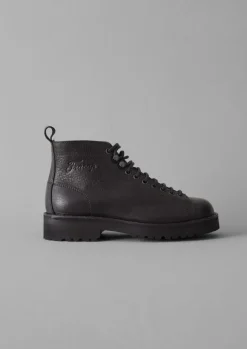 Boots-TOAST Fracap Leather Monkey Boots Black