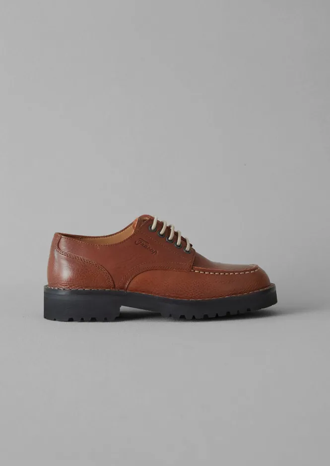 Shoes-TOAST Fracap Leather Postman Shoes Brown