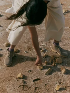 Boots-TOAST Fracap Suede Desert Boots Sand