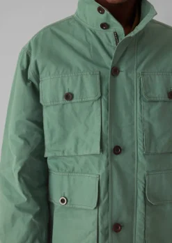 Coats & Jackets-TOAST Halley Stevensons Waxed Cotton Coat BlueJade