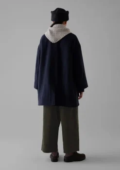 Coats & Jackets-TOAST Cotton Wool Pea Coat Indigo