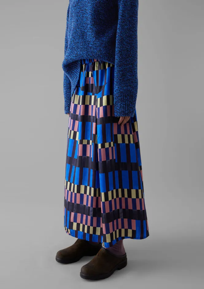 Skirts-TOAST Isobel Harvey Asymmetric Check Print Skirt Multi