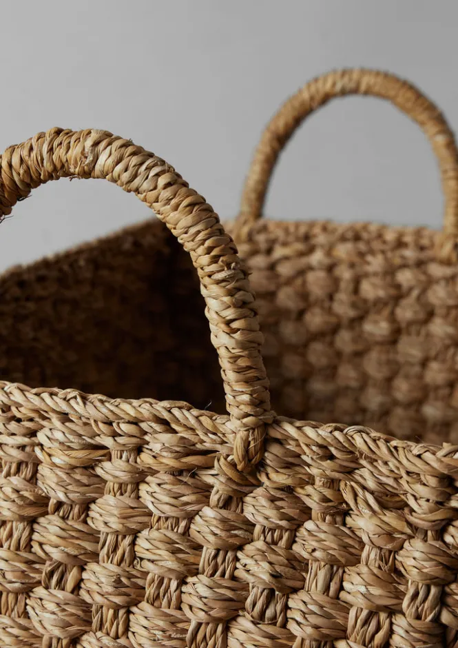 Baskets-TOAST Large Chatai Weave Hogla Basket Natural
