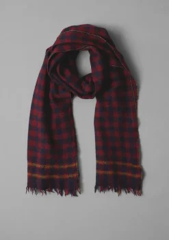 Hats, Scarves & Gloves-TOAST Moismont Wool Scarf NavyBlue