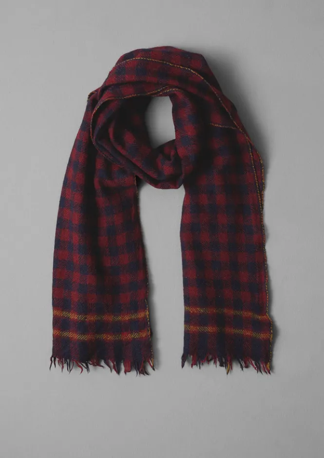 Hats, Scarves & Gloves-TOAST Moismont Wool Scarf NavyBlue
