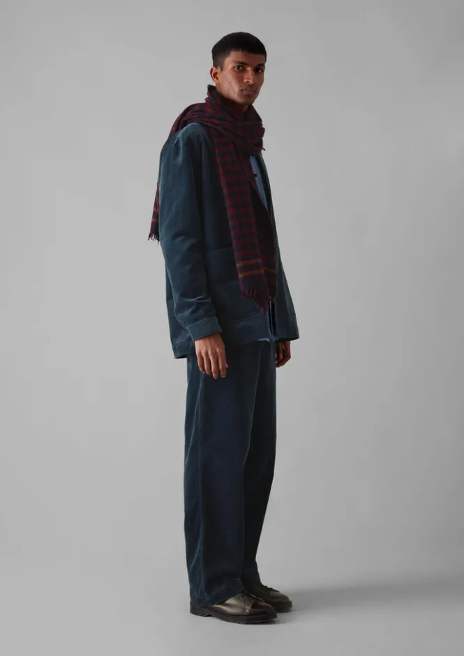 Hats, Scarves & Gloves-TOAST Moismont Wool Scarf NavyBlue