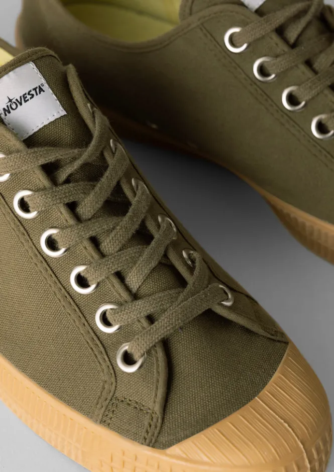 Trainers & Plimsolls-TOAST Novesta Star Master Trainers Olive