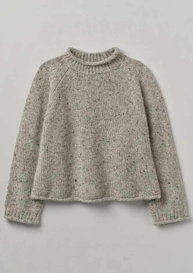 Knitwear-TOAST Orla Donegal Wool Sweater Mist