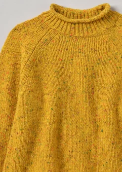 Knitwear-TOAST Orla Donegal Wool Sweater MimosaYellow
