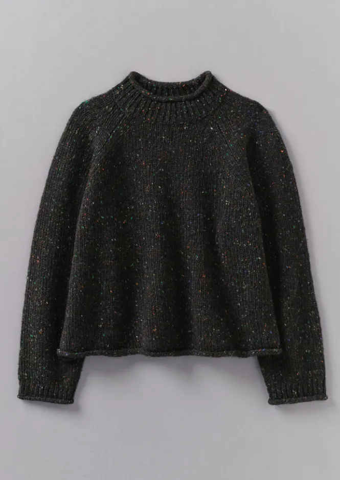 Knitwear-TOAST Orla Donegal Wool Sweater Galaxy