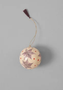 Christmas Decorations-TOAST Pointed Star Hand Painted Bauble Chalk