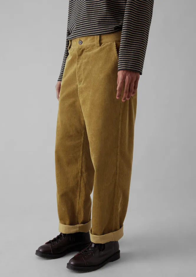 Cord|Trousers-TOAST Rory Organic Cord Trousers GoldenSand