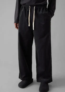 Cord|Loungewear-TOAST Soft Organic Cord Lounge Trousers Charcoal