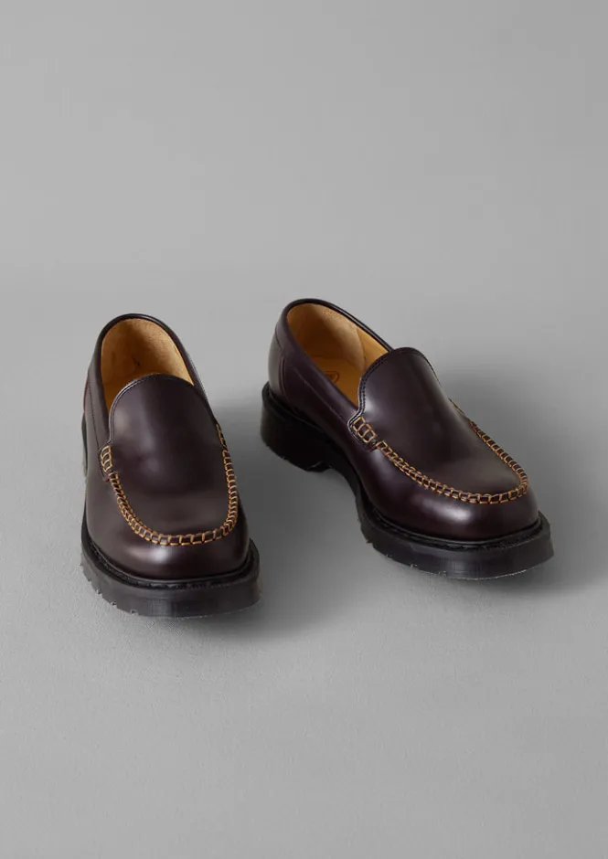 Shoes-TOAST Solovair Leather Loafers Cordovan