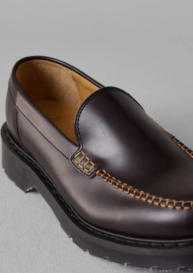Shoes-TOAST Solovair Leather Loafers Cordovan
