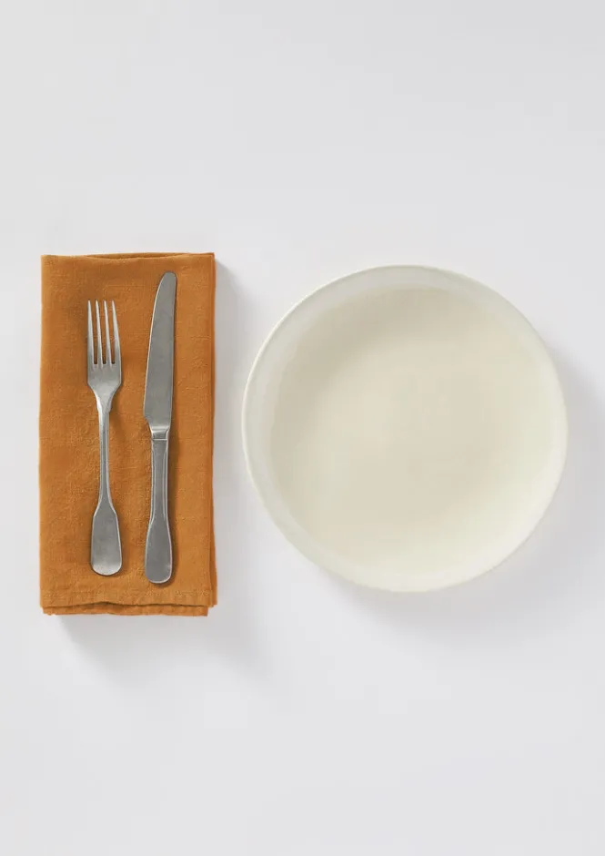Kitchen|Tableware-TOAST Stonewashed Small Knife and Fork Set Silver