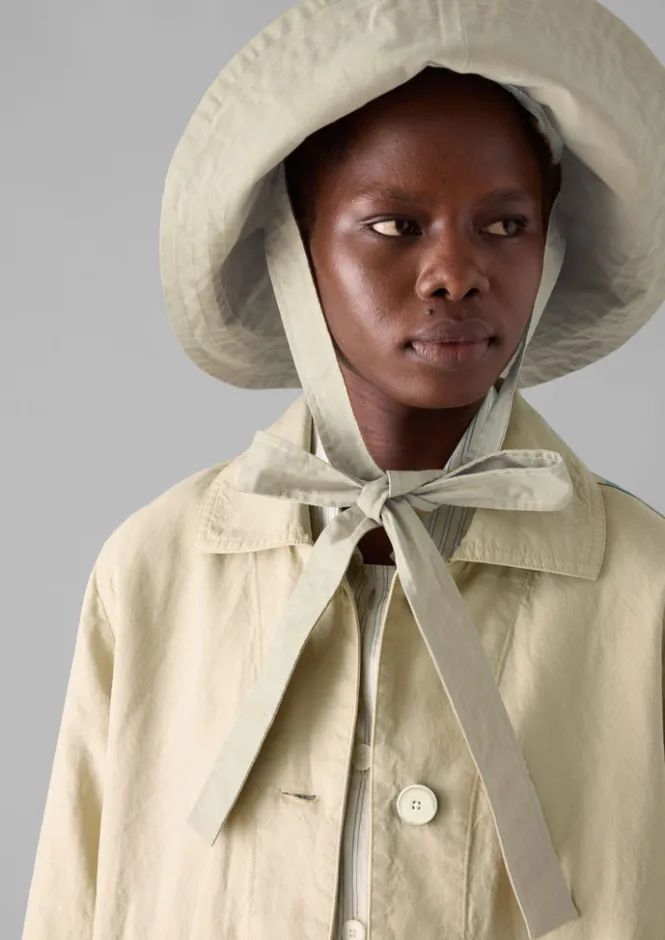 Hats, Scarves & Gloves-TOAST Studio Kettle Waxed Cotton Hat Concrete