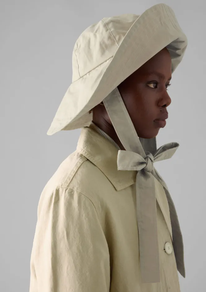 Hats, Scarves & Gloves-TOAST Studio Kettle Waxed Cotton Hat Concrete