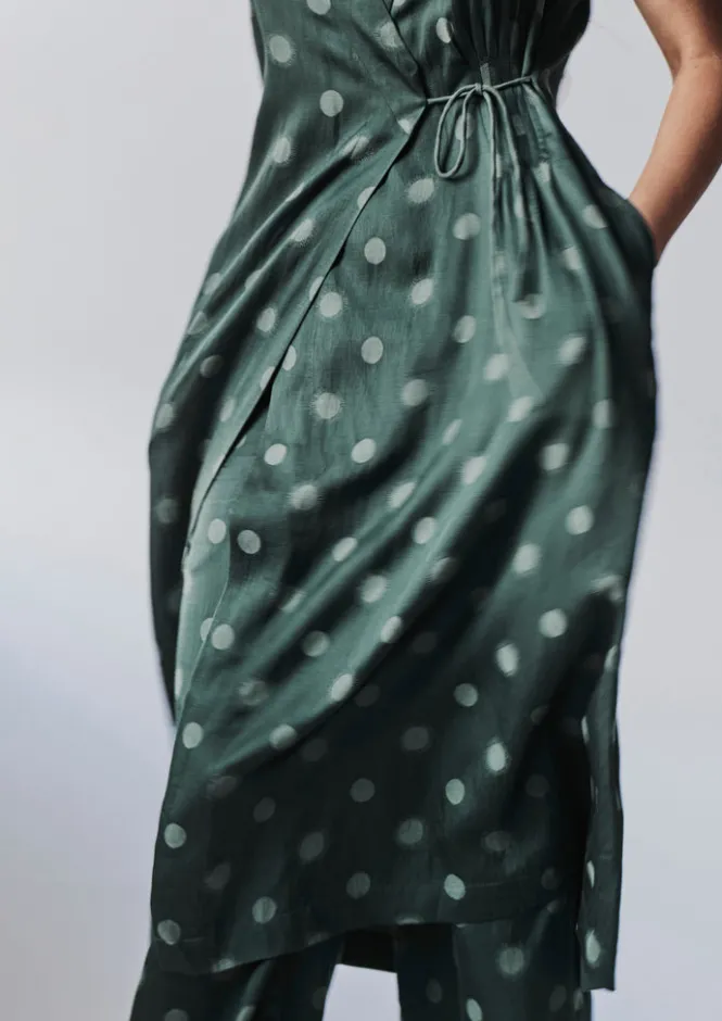Dresses-TOAST Sun and Moon Jacquard Dress Oil