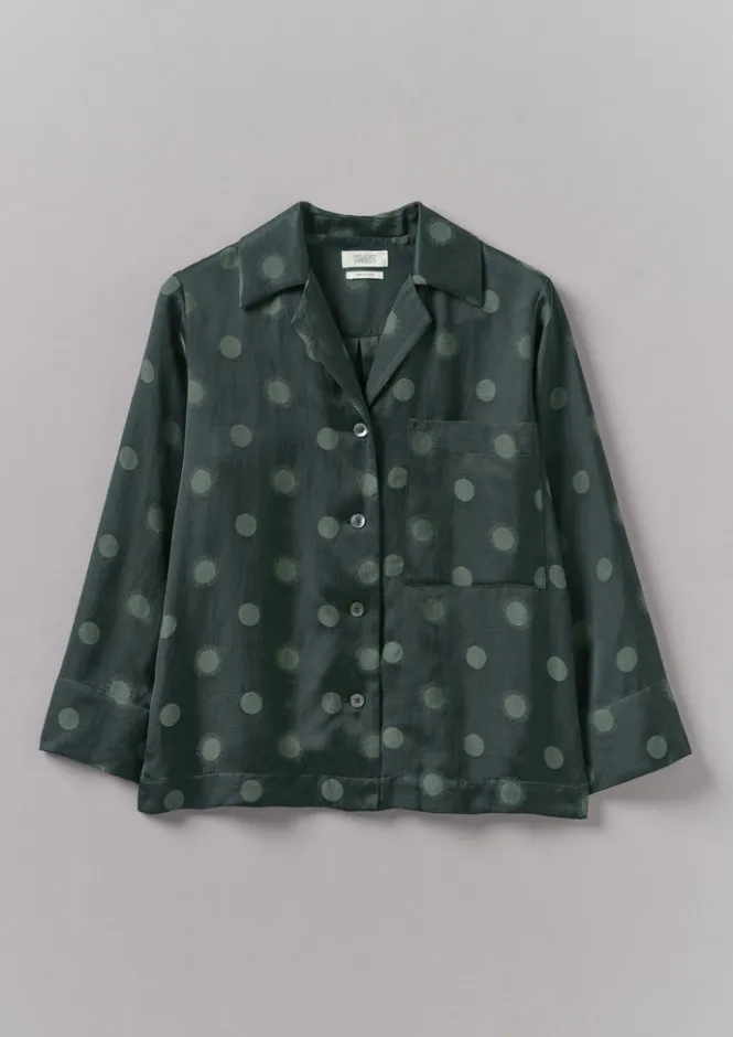 Shirts|Tops & Tees-TOAST Sun and Moon Jacquard Shirt Oil