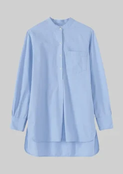Workwear|Shirts-TOAST Taro Cotton Oxford Long Shirt Chambray
