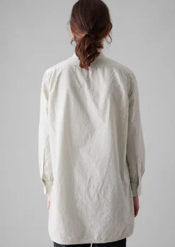 Tops & Tees-TOAST Taro Stripe Organic Cotton Poplin Shirt SunwashedBlue