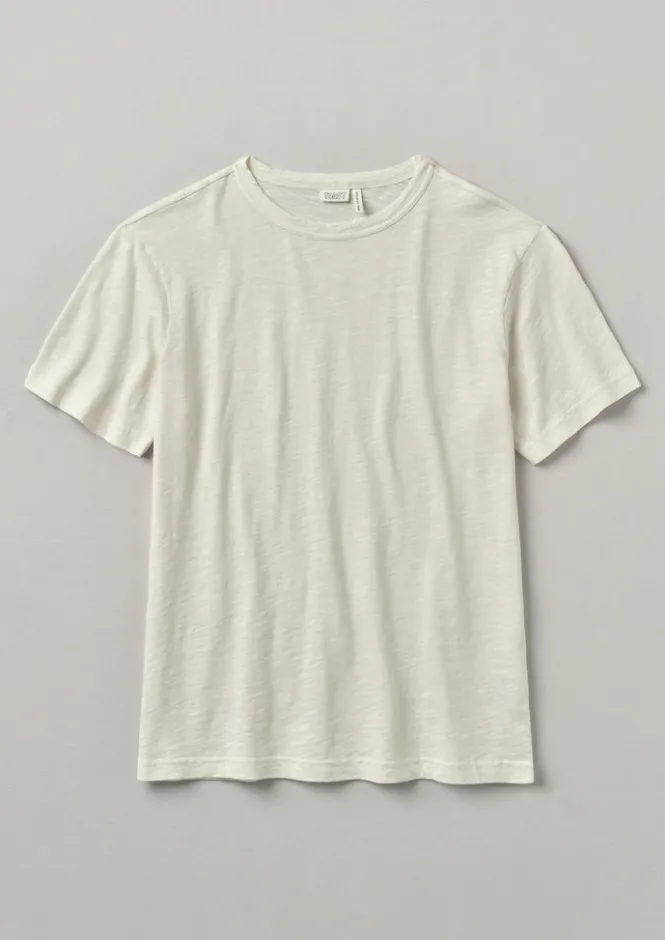 Tops & Tees-TOAST Theo Organic Cotton Short Sleeve Tee Chalk