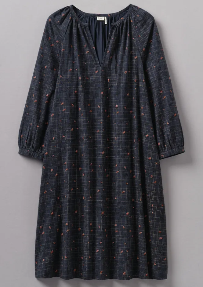 Nightwear|Loungewear-TOAST Trellis Floral Block Print Nightdress Blueberry