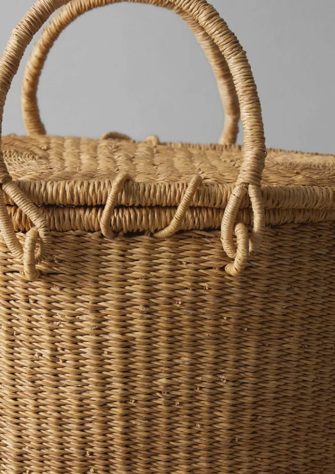 Baskets-TOAST Veta Vera Grass Picnic Basket Natural