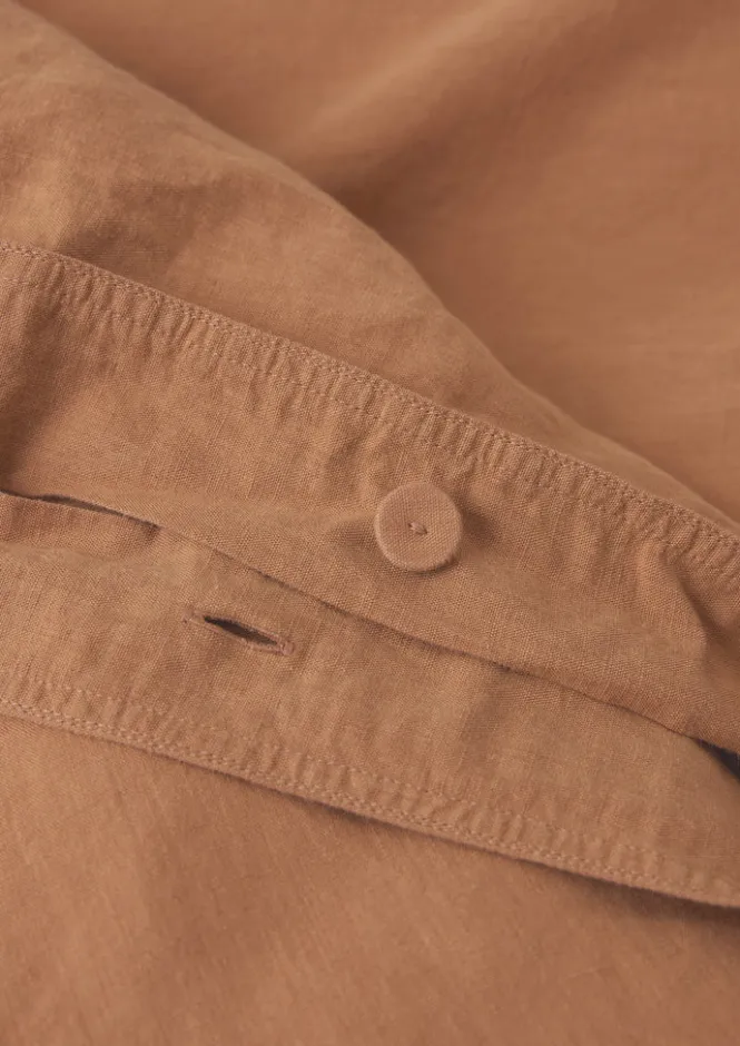 Textiles|Bed Linen-TOAST Washed Linen Cotton Duvet Cover Bracken