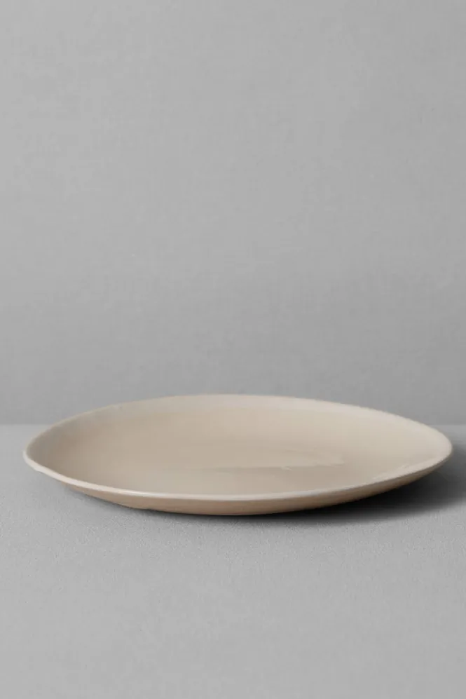 Ceramics|Tableware-TOAST Wonki Ware White Wash Side Plate Natural/White